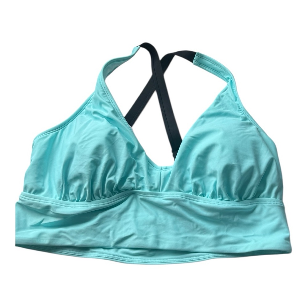 NWT Sports Illustrated Aqua Missy Franklin Swim Top in Size L